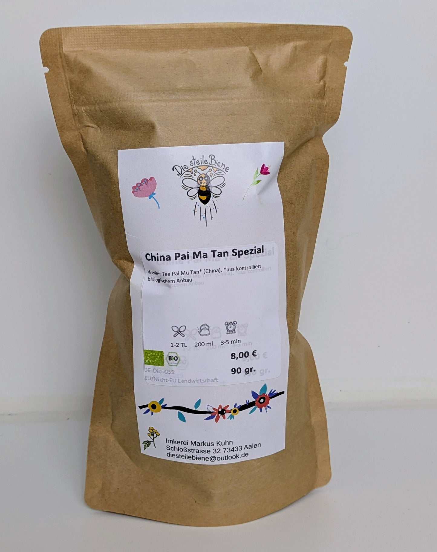 Weißer Tee Pai Mu Tan – Hochwertiger Bio-Tee aus China mit sanftem Aroma