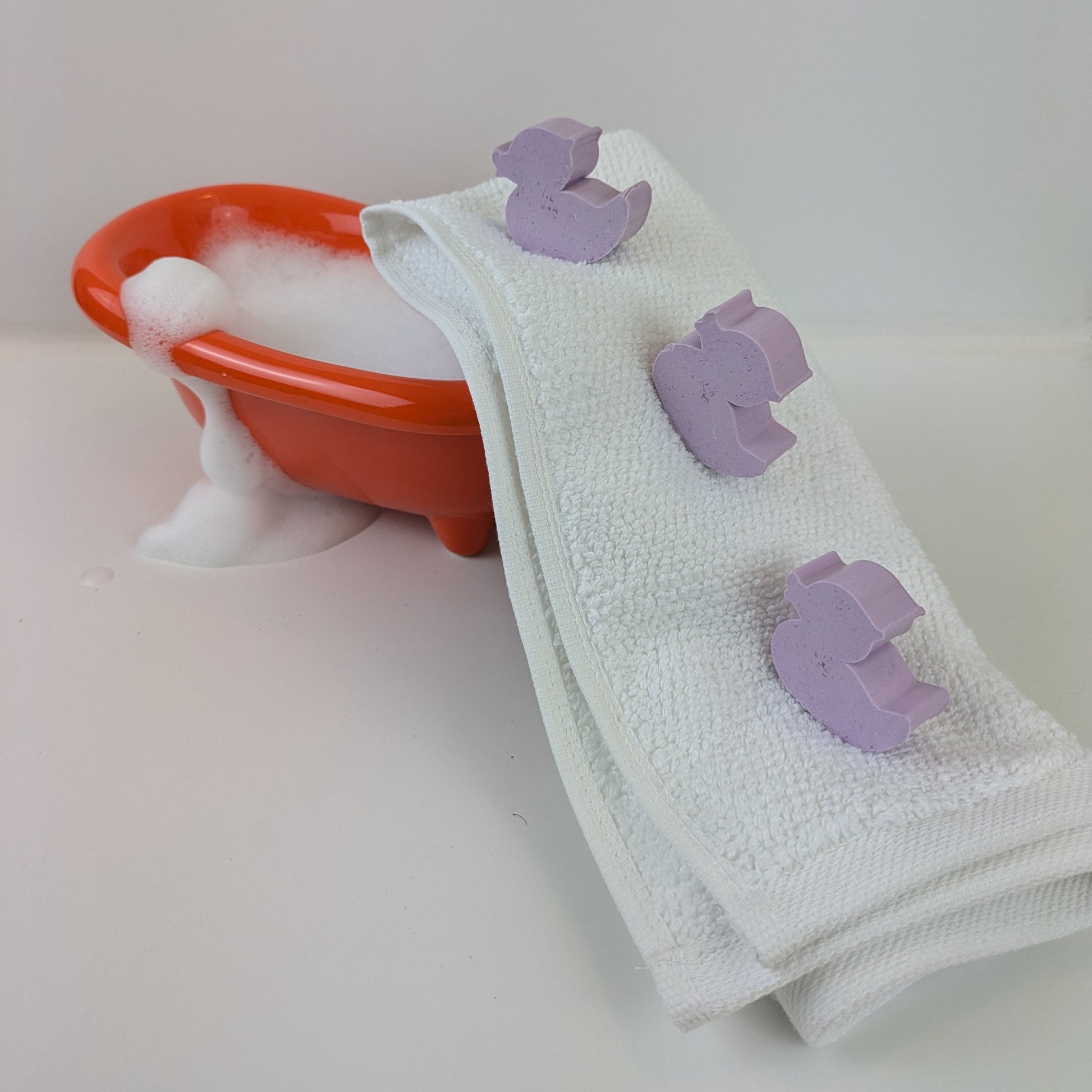 Gästeseife Ente – Niedliche handgemachte Mini-Seife in Entenform für Gäste & Kinder