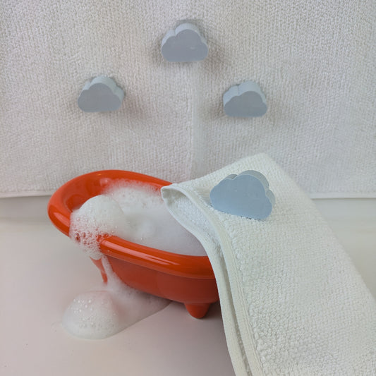 Gästeseife Wolken – Handgemachte Mini-Seife in Wolkenform für Gäste & Kinder