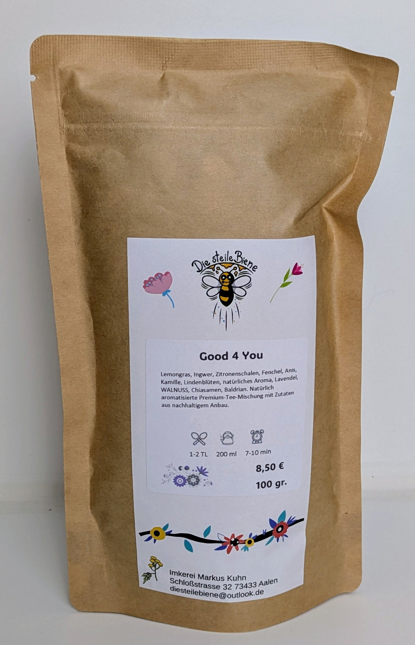 Good 4 You Tee – Beruhigende Mischung aus Honig, Zitrone, Ingwer, Kamille und Fenchel aus kontrolliert biologischem Anbau
