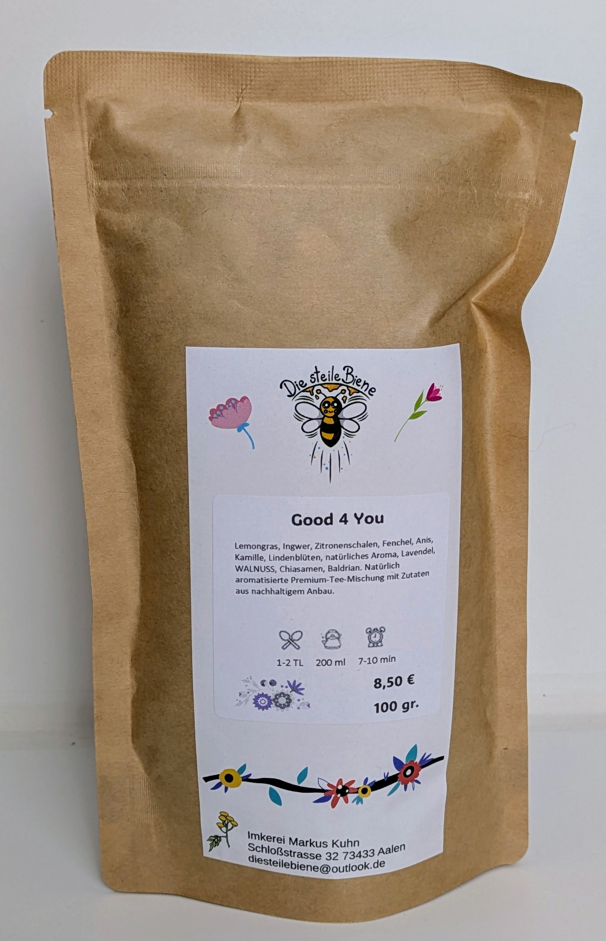 Good 4 You Tee – Beruhigende Mischung aus Honig, Zitrone, Ingwer, Kamille und Fenchel aus kontrolliert biologischem Anbau