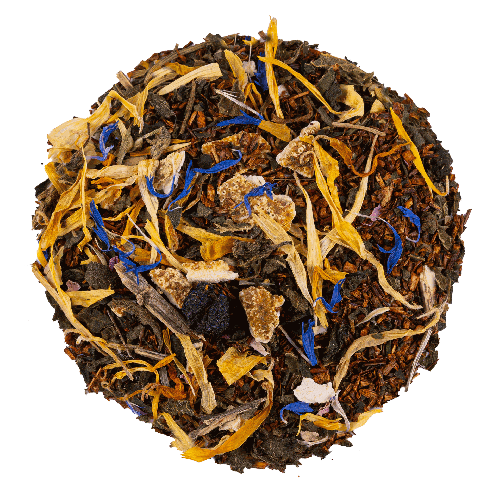 Sunny Dreams Rooibos Tee – Fruchtige Mischung aus Orangen, Mango, Aronia und Ringelblumen aus kontrolliert biologischem Anbau
