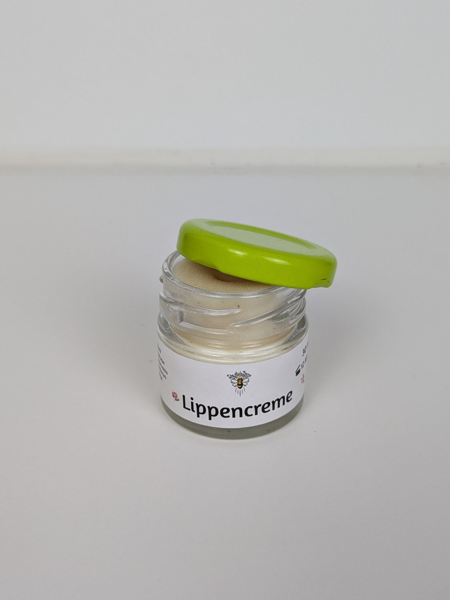 „Handgemachte Lippencreme mit Vanille im Glas – Naturkosmetik“