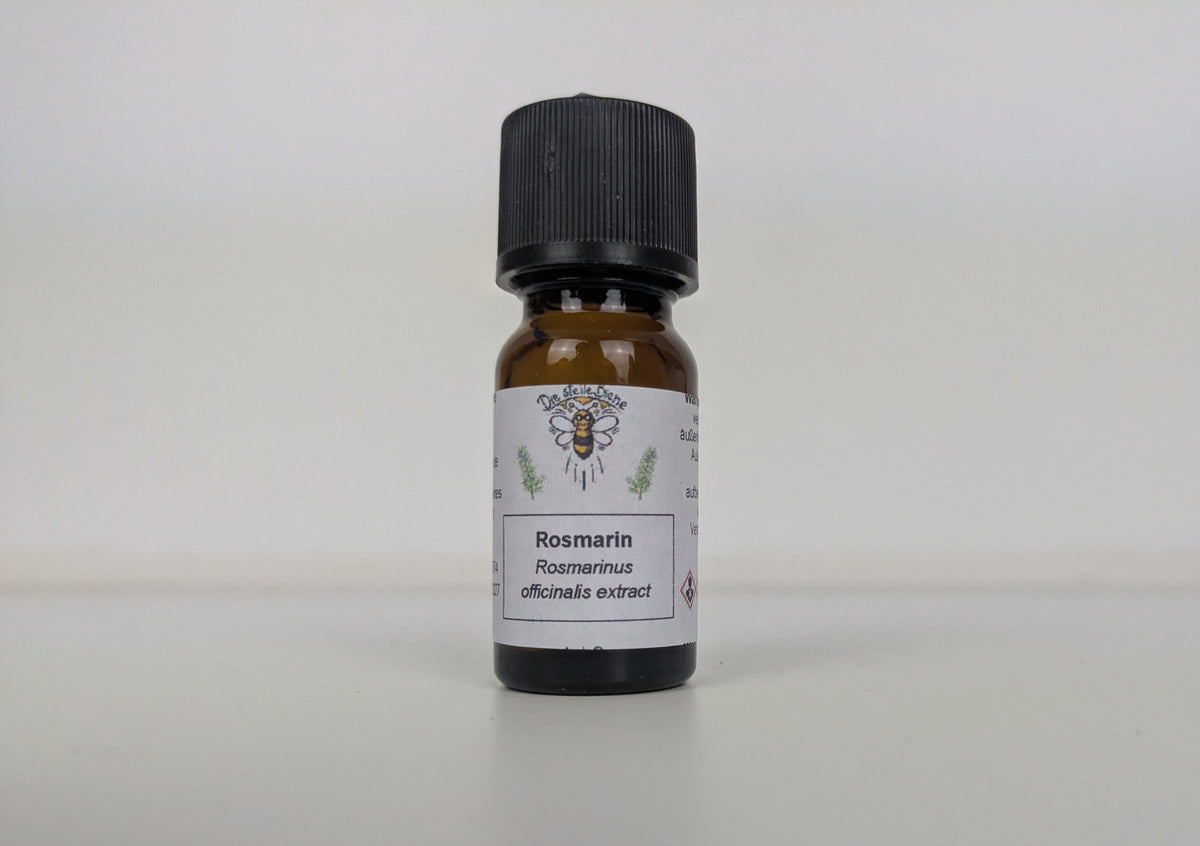 Flasche mit Rosmarin ätherischem Öl von Die Steile Biene