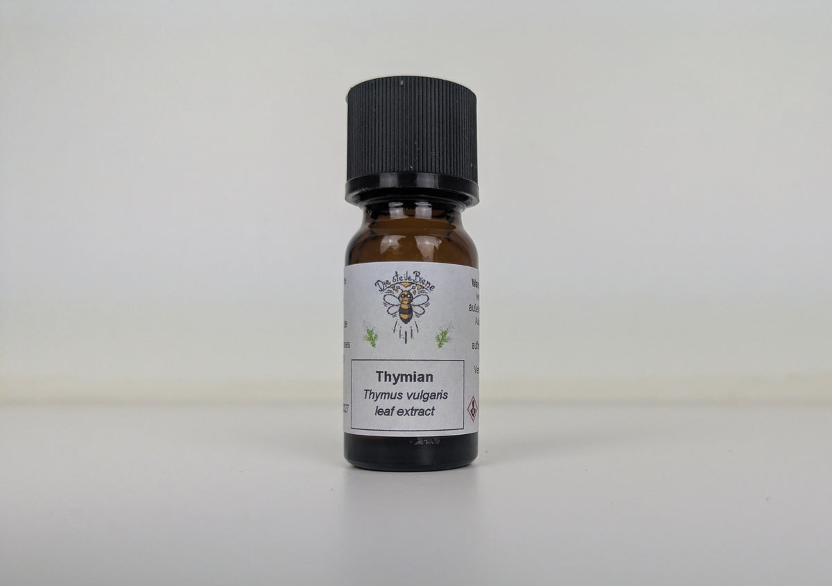 Flasche mit Thymian ätherischem Öl von Die Steile Biene